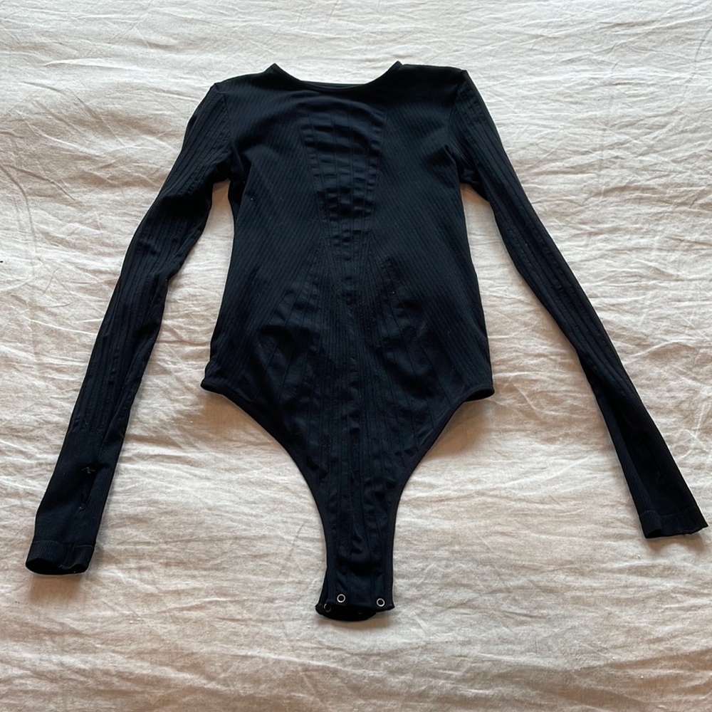 Black Free People bodysuit